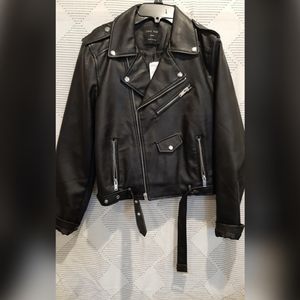 Faux leather jacket
